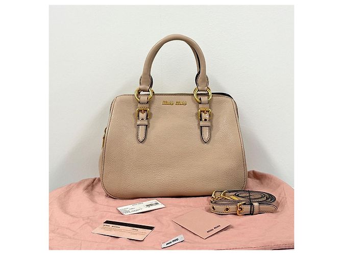 Miu Miu Borsa Tote con Manici e Borsa a Tracolla Madras - vista 5