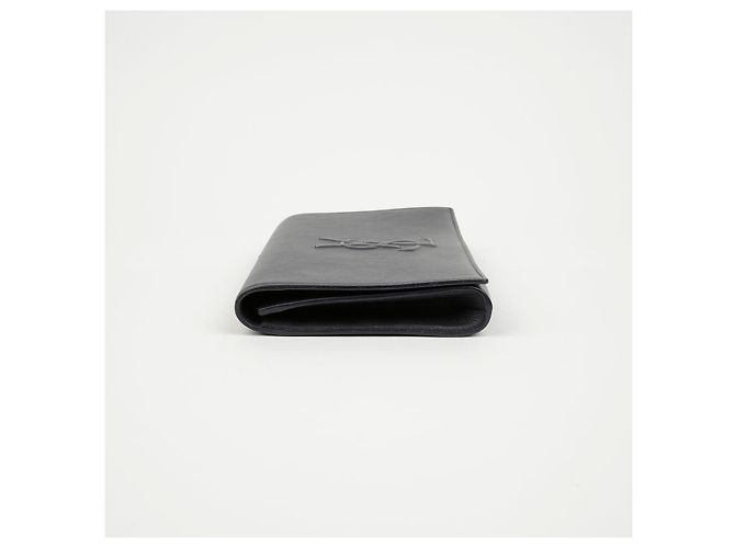 Autre Marque Clutch in pelle blu navy scuro - vista 7