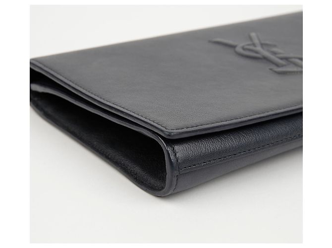 Autre Marque Clutch in pelle blu navy scuro - vista 9