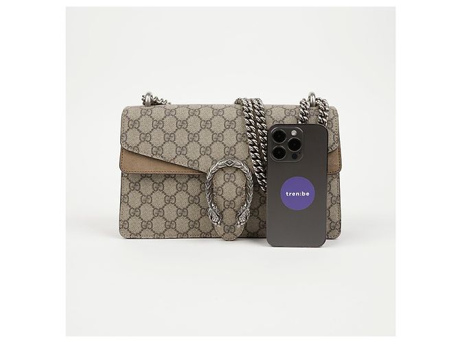 Gucci Borsa a tracolla Dionysus GG Supreme Small Sand - vista 5