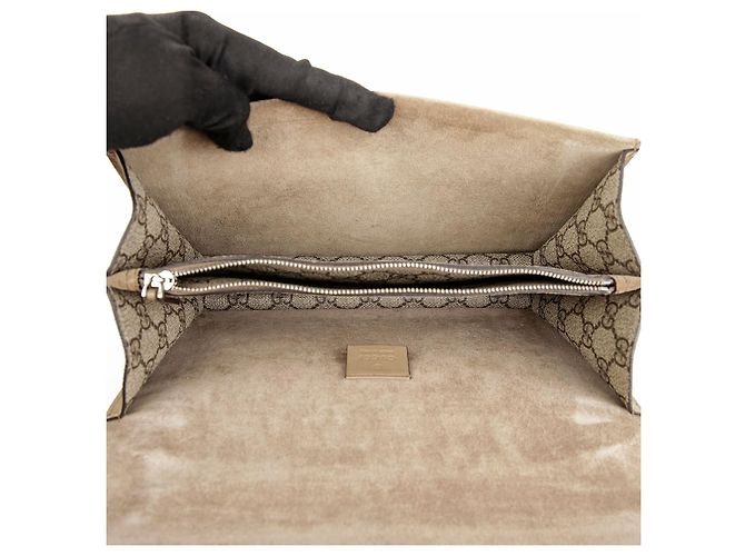 Gucci Borsa a tracolla Dionysus GG Supreme Small Sand - vista 7