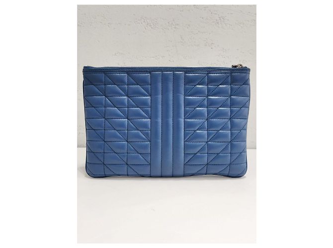 Gucci Borsa a pochette Silver GG Marmont Blue - vista 6