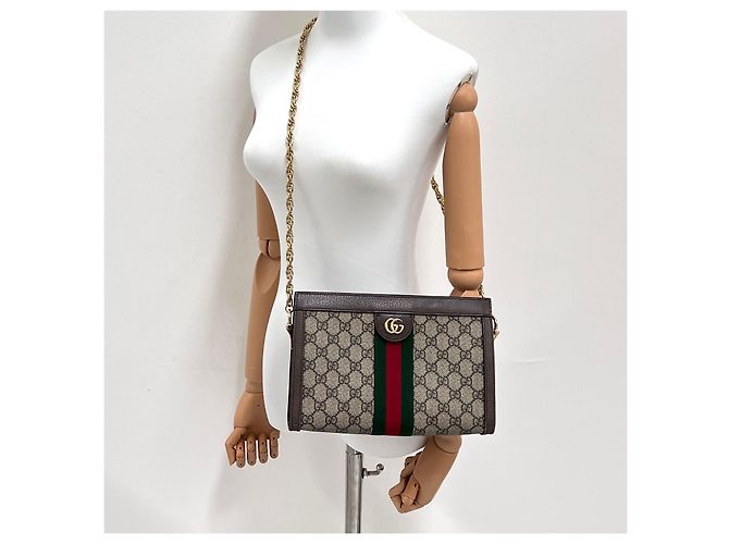 Gucci Borsa a tracolla Ophidia GG Chain - vista 3