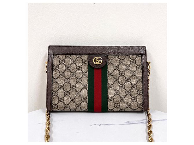 Gucci Borsa a tracolla Ophidia GG Chain - vista 5