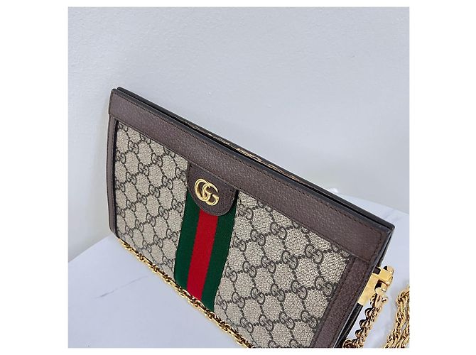 Gucci Borsa a tracolla Ophidia GG Chain - vista 6