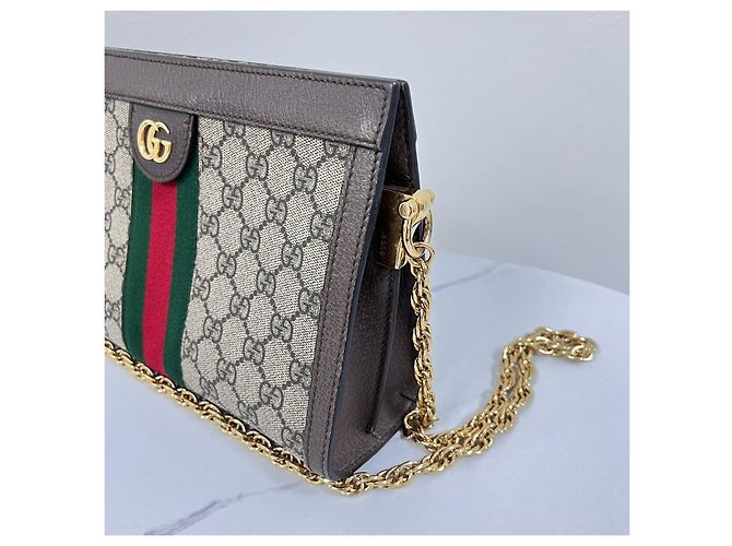 Gucci Borsa a tracolla Ophidia GG Chain - vista 7