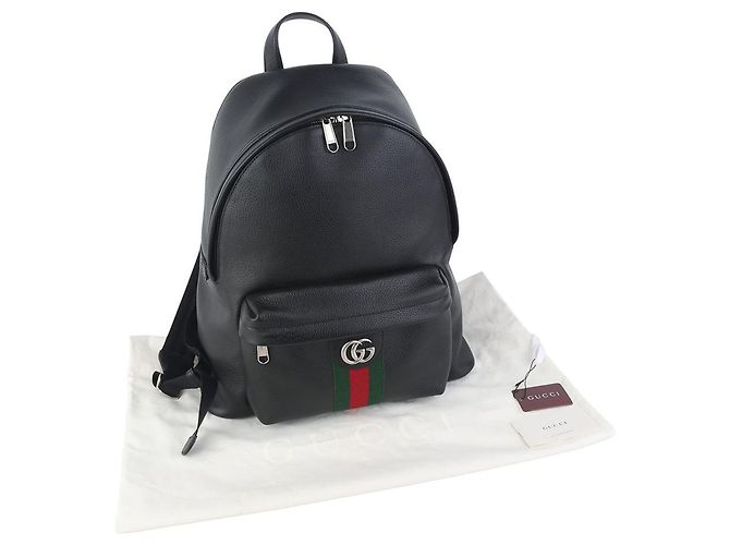 Gucci Ophidia Leather Medium Backpack - view 8
