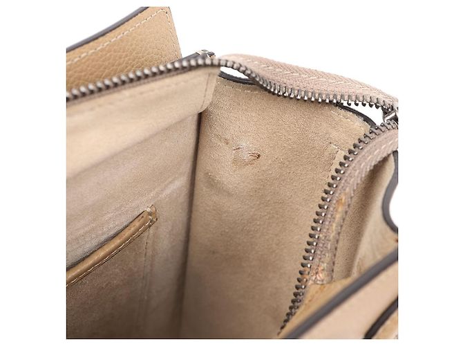 Céline Borsa a spalla Nano Dune in pelle di vitello - vista 17