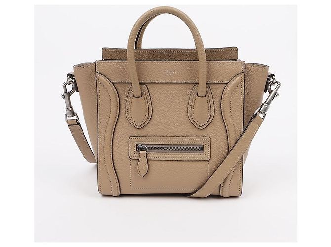 Céline Borsa a spalla Nano Dune in pelle di vitello - vista 2