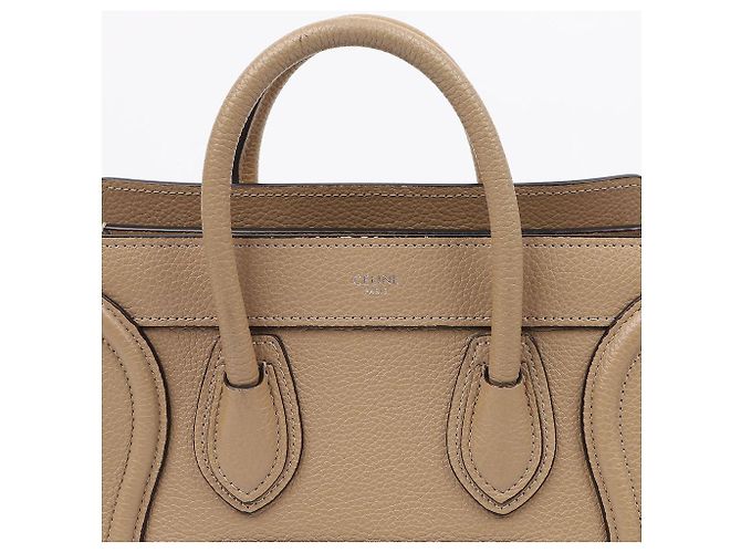Céline Borsa a spalla Nano Dune in pelle di vitello - vista 3