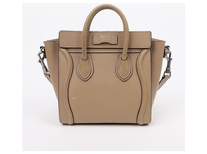 Céline Borsa a spalla Nano Dune in pelle di vitello - vista 4