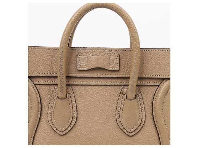 Céline Borsa a spalla Nano Dune in pelle di vitello - vista 5