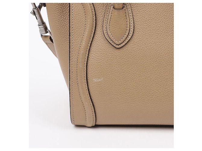Céline Borsa a spalla Nano Dune in pelle di vitello - vista 6