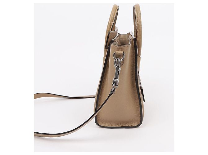 Céline Borsa a spalla Nano Dune in pelle di vitello - vista 7