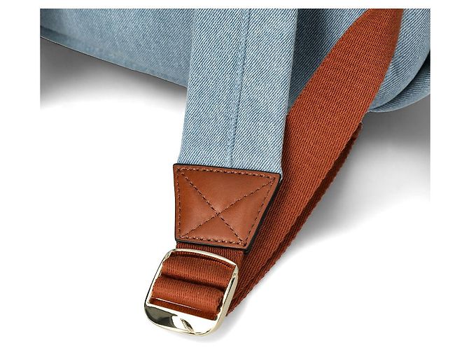 Zaino Chloé in denim blu - vista 9