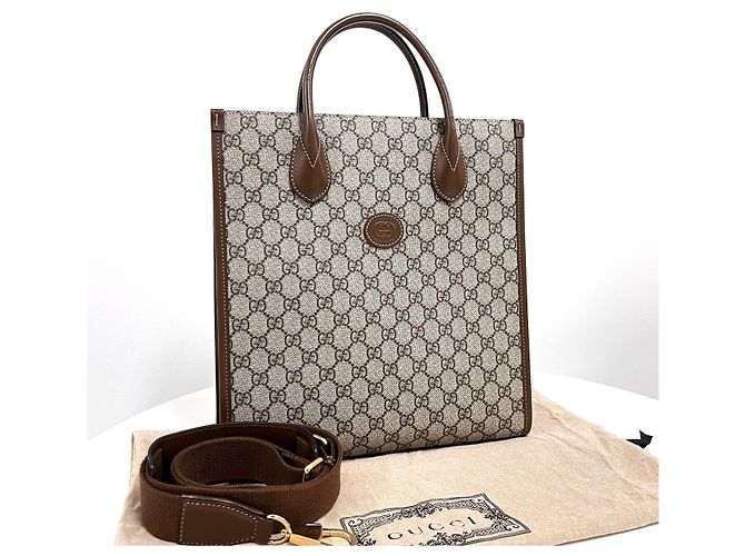 Gucci Borsa a spalla tote Interlocking GG - vista 3
