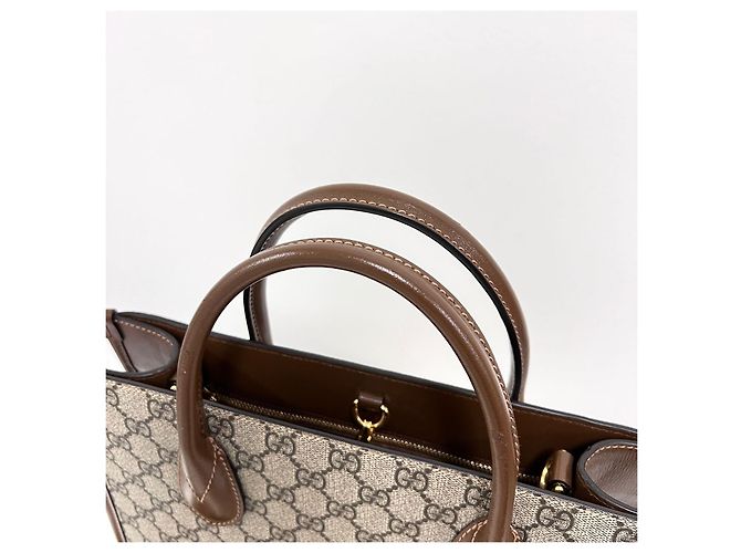 Gucci Borsa a spalla tote Interlocking GG - vista 5
