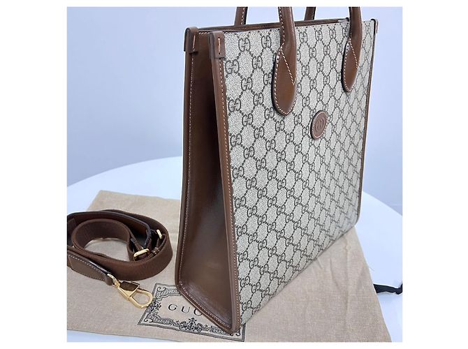Gucci Borsa a spalla tote Interlocking GG - vista 8