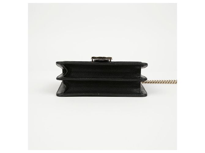 Gucci Borsa a catena Small Interlocking GG Nero Oro - vista 5