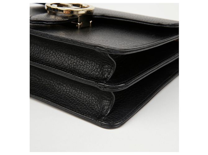 Gucci Borsa a catena Small Interlocking GG Nero Oro - vista 8