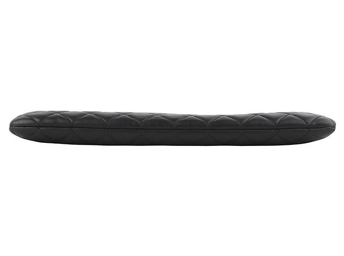Chanel Clutch classica in pelle di agnello oro Large - vista 6