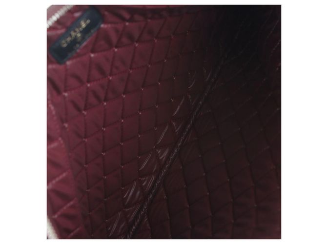 Chanel Clutch classica in pelle di agnello oro Large - vista 7
