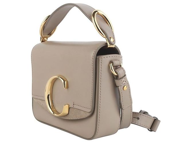 Chloé Mini Borsa a Tracolla Dorata - vista 2