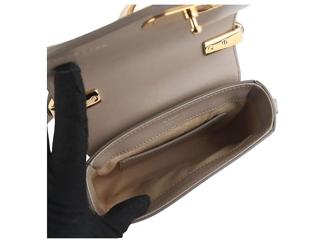 Chloé Mini Borsa a Tracolla Dorata - vista 7