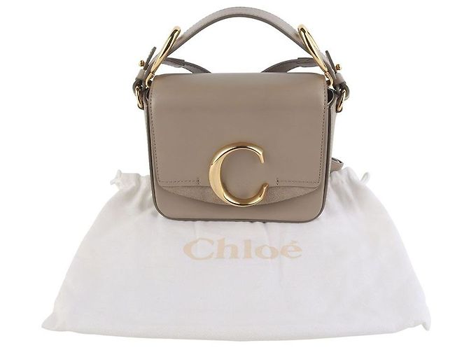 Chloé Mini Borsa a Tracolla Dorata - vista 8