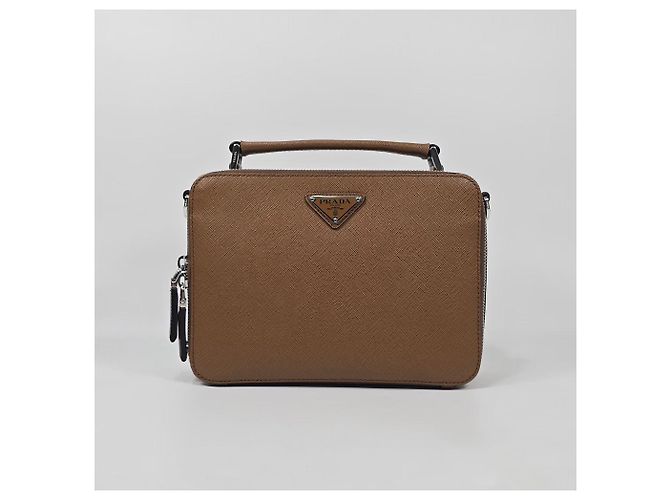 Prada Borsa a tracolla in pelle Saffiano - vista 3