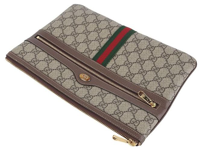 Gucci Clutch GG Supreme Ophidia - vista 4