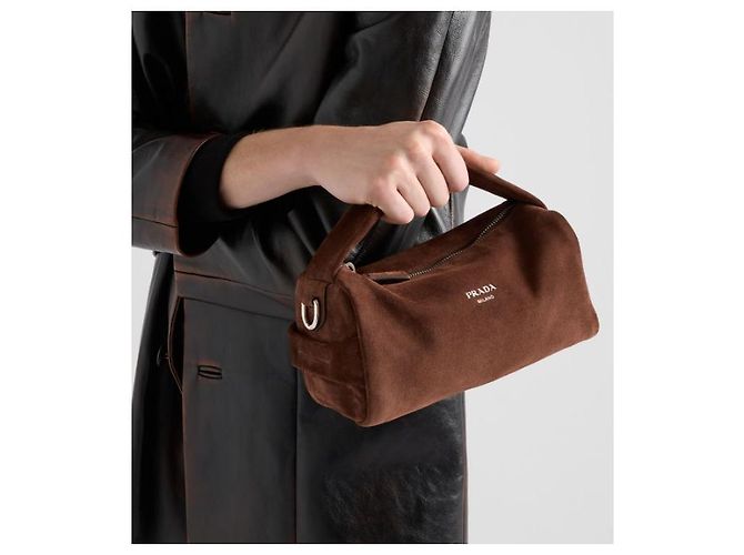 Prada Borsa crossbody in velluto di vitello - vista 10