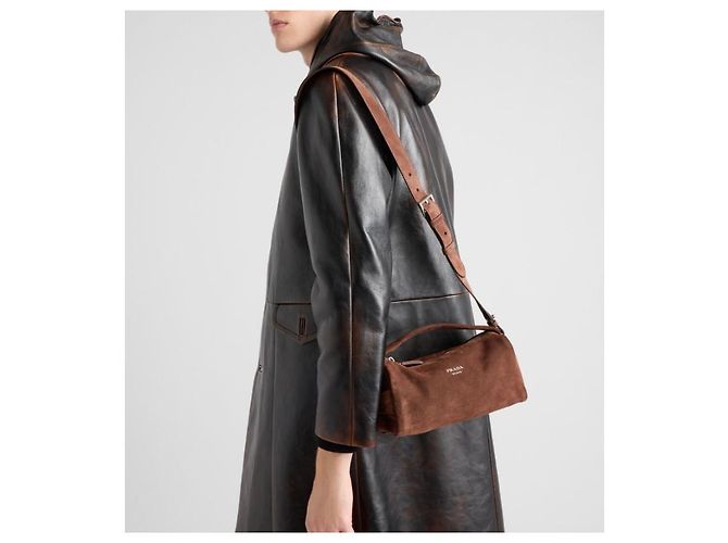 Prada Borsa crossbody in velluto di vitello - vista 11