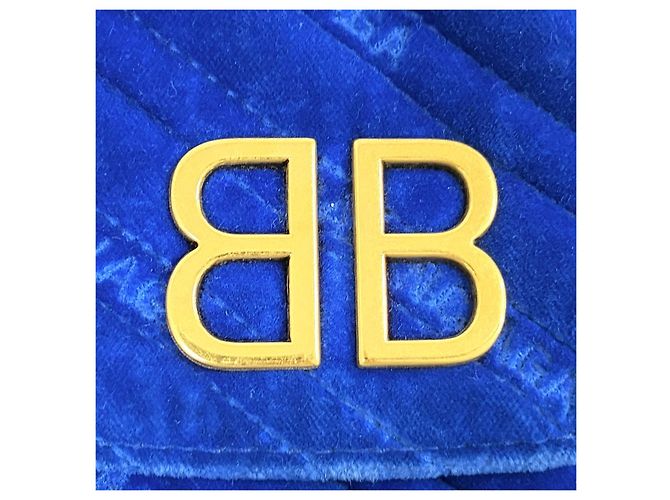 Balenciaga Borsa a tracolla in velluto con catena - vista 6