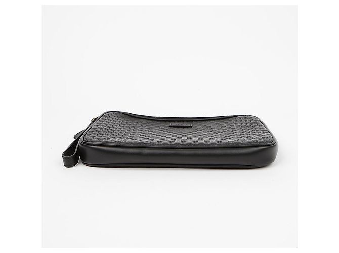 Gucci Microshima Round Zipper Clutch Black - view 5