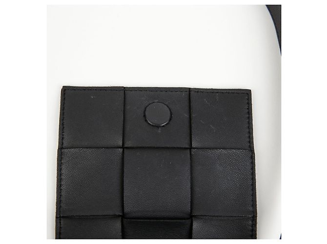 Bottega Veneta Borsa a tracolla Candy Cassette Intrecciato Mini Nera - vista 12