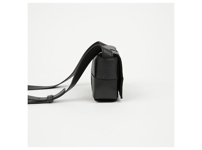 Bottega Veneta Borsa a tracolla Candy Cassette Intrecciato Mini Nera - vista 4