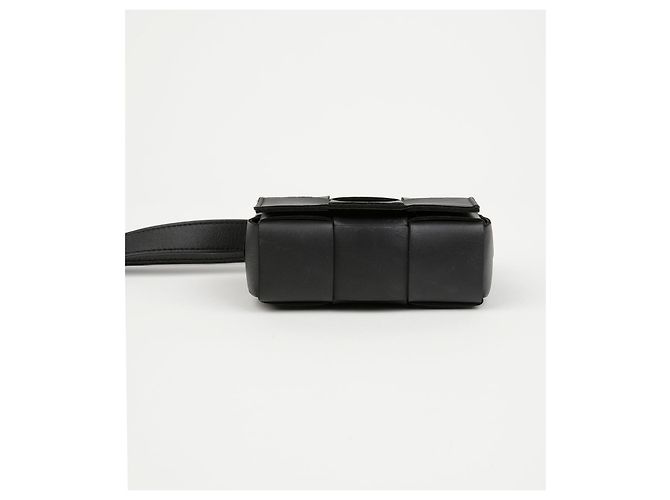 Bottega Veneta Borsa a tracolla Candy Cassette Intrecciato Mini Nera - vista 6