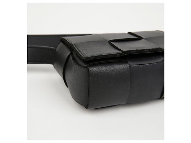 Bottega Veneta Borsa a tracolla Candy Cassette Intrecciato Mini Nera - vista 7