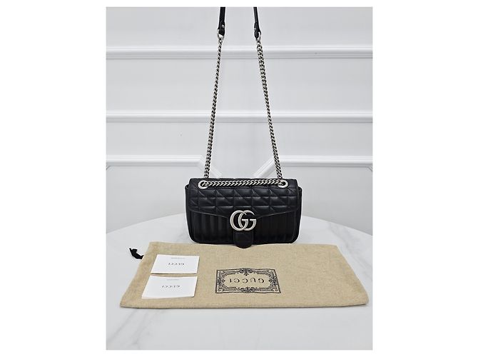 Gucci Borsa a spalla Small GG Marmont Matelassé - vista 10