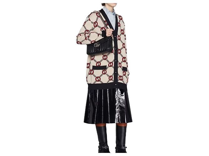 Gucci Borsa a spalla Small GG Marmont Matelassé - vista 11