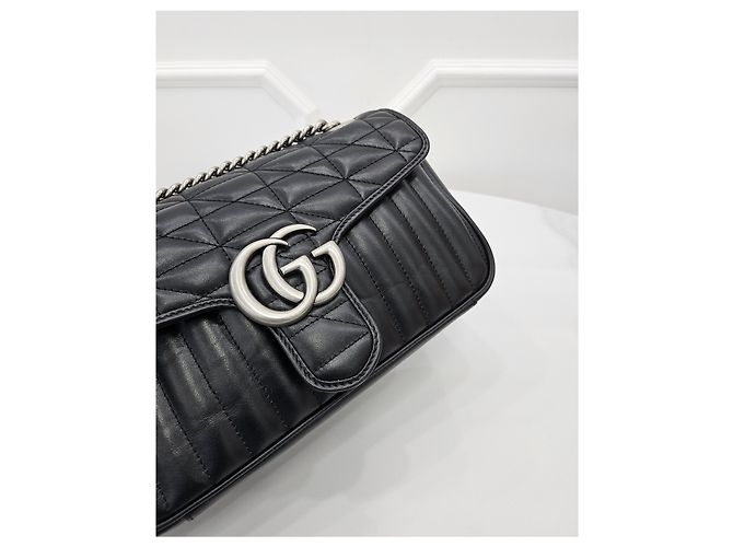 Gucci Borsa a spalla Small GG Marmont Matelassé - vista 6