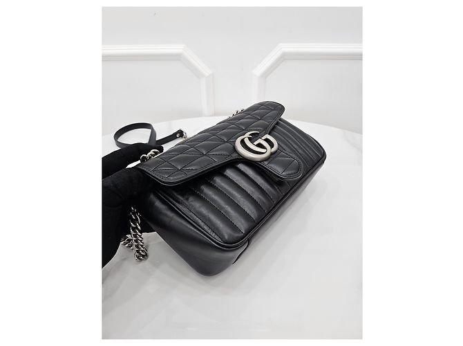 Gucci Borsa a spalla Small GG Marmont Matelassé - vista 8