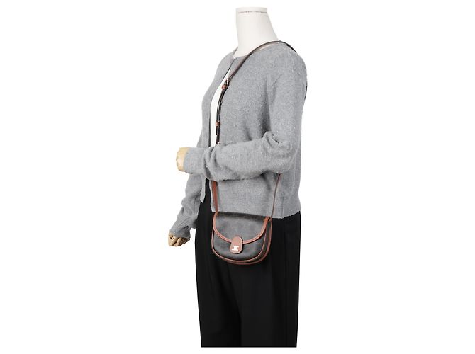 Céline Mini borsa a tracolla in tela da donna Tan - vista 14