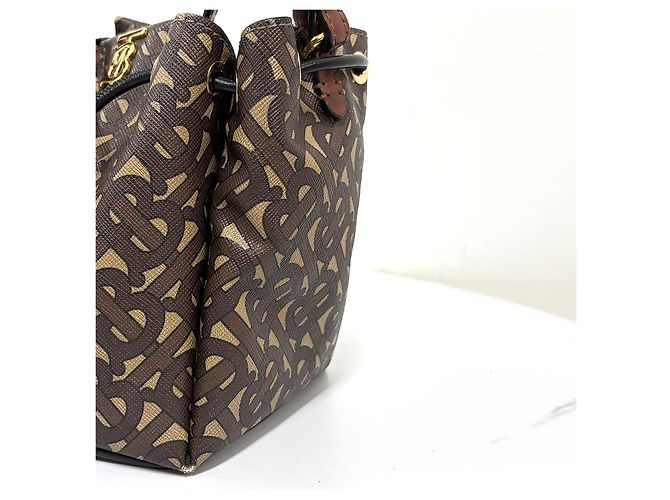 Burberry Borsa a Secchiello Crossbody TB Monogram - vista 10