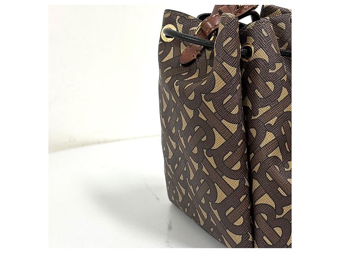 Burberry Borsa a Secchiello Crossbody TB Monogram - vista 11