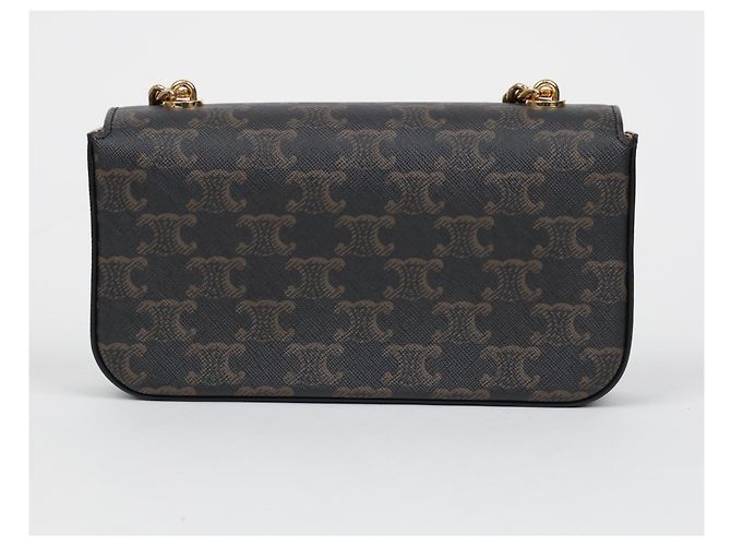 Céline Borsa a tracolla Triomphe Chain Tan - vista 4