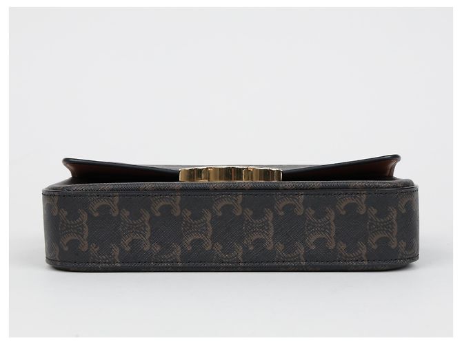 Céline Borsa a tracolla Triomphe Chain Tan - vista 6