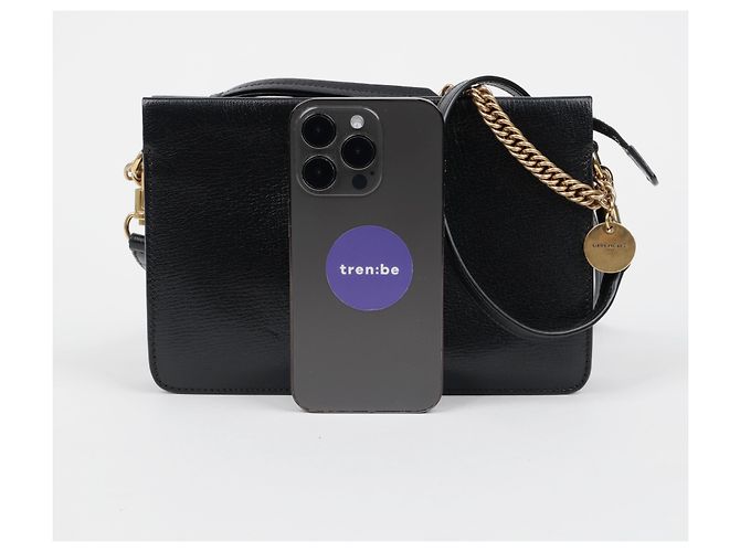 Givenchy Borsa a Tracolla in Pelle con Catena Nera - vista 11