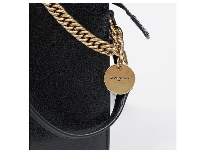 Givenchy Borsa a Tracolla in Pelle con Catena Nera - vista 3